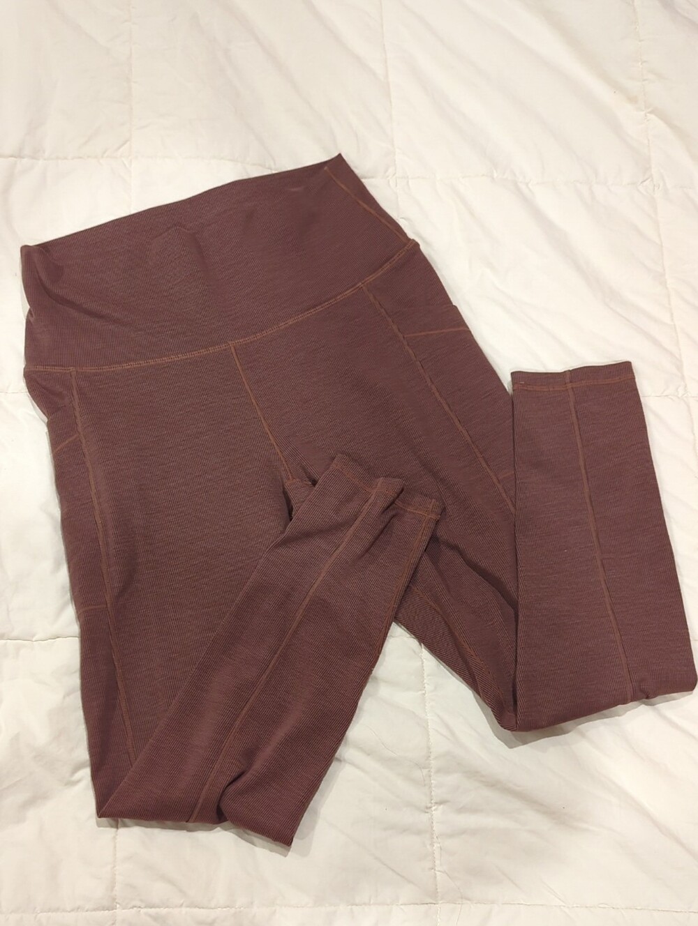 Prana Ribbed Leggings - Rosy Brown